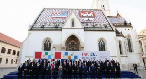 Proslava ulaska Hrvatske u Evropsku Uniju Foto: AP