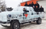 Vozilo su izradili umetnici koji prave skulpture od leda