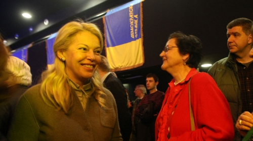 Ružica Đinđić juče na  proslavi 24. rođendana Demokratske stranke