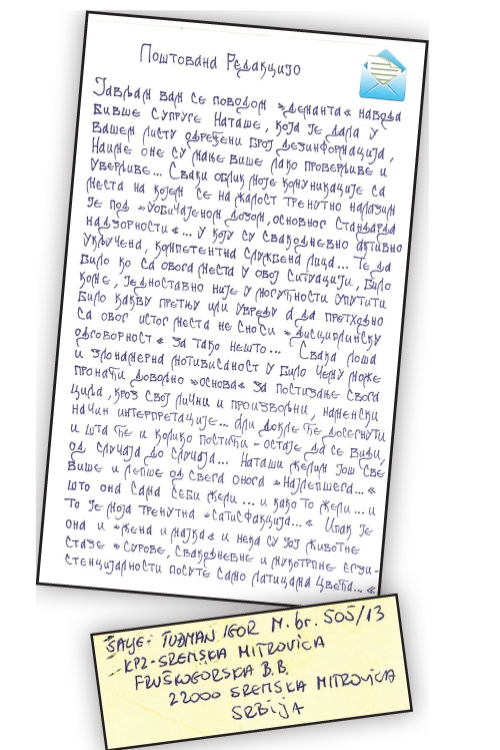 Tuđmanovo pismo