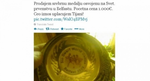 Prodaje medalju da pomogne Tijani: Milan Grahovac