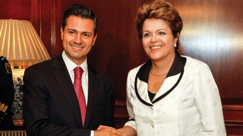 Enrike Penja  Njeto i  Dilma Rusef