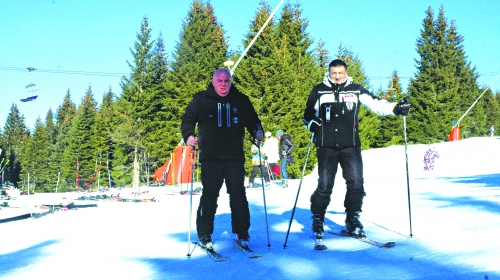 Palma i Tončev na skijanju