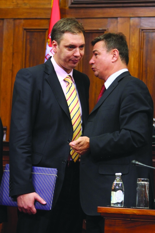Aleksandar Vučić i Goran Knežević