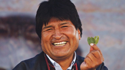 Morales je i  zagovornik  korišćenja koke