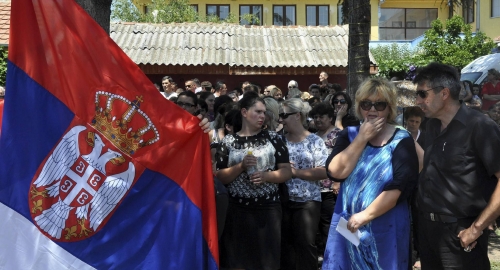 Protest Srba u Gracanici na Kosovu