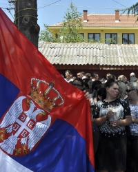 Protest Srba u Gracanici na Kosovu