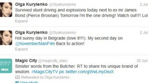Olga Kirilenko tvituje iz Beograda/Tviter Olge Kirilenko
