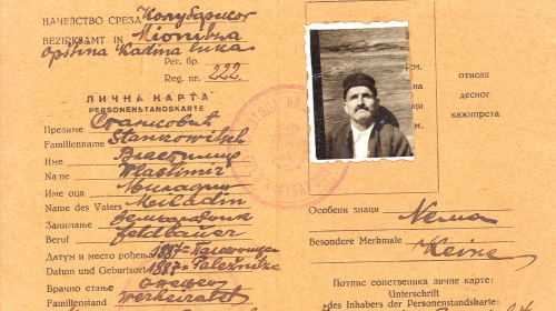 Dočekao i nemačke okupatore: Vlastimirova lična karta izdata 1944.