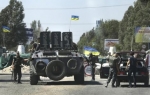Ukrajinska vojska na kontrolnom punktu u Marijupolju