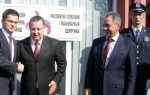 Humanitarna saradnja: Vuk Jeremić, Ivica Dačić i Sergej Šojgu na otvaranju centra u Nišu