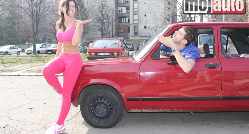 Stanija i Borković na snimanju reklame za mojauto.rs | Foto: 