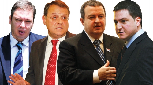Aleksandar Vučić, Nebojša Čović, Ivica Dačić, Branko Ružić