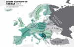 mapa Evrope u očima Srbije