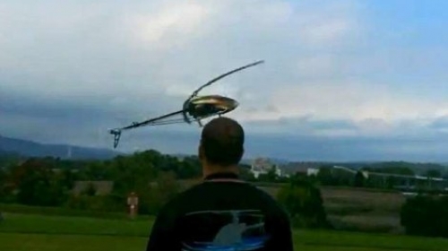 Pirožek na snimku sa helikopterom