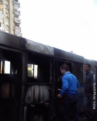 Zapaljen autobus u Kragujevcu