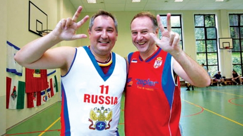 Drugari sa basketa: Rogozin i Milinković