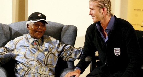 Nelson Mandela i Dejvid Bekam | Foto: Reuters
