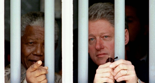 Nelson Mandela i Bil Klinton | Foto: AP