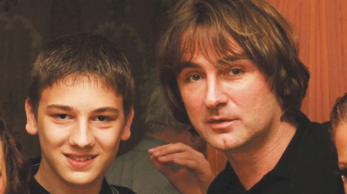 Željko Mitrović sa sinom Aleksandrom