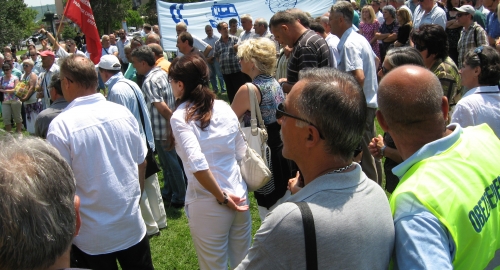 Protest radnika u Kragujevcu / Foto: Biljana Nenković | Foto: 