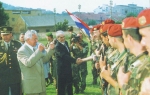 Tuđman sa hrvatskim vojnicima