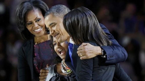 Barak Obama sa porodicom