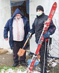 Skije koje su mu ostale od pokojnog oca