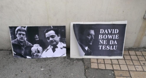 Tesla protest Foto: Twitter