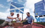 Piknik na budućoj granici između Engleske i Škotske