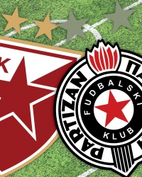 Grbovi FK Partizan i FK Crvena zvezda