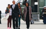 Porodica Obama se iz Čikaga vratila kući u Vašington: Barak, Mišel, Malija i Nataša