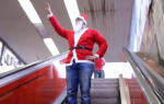 Deda Mraz u podzemnom prolazu iznenadio Beograđane