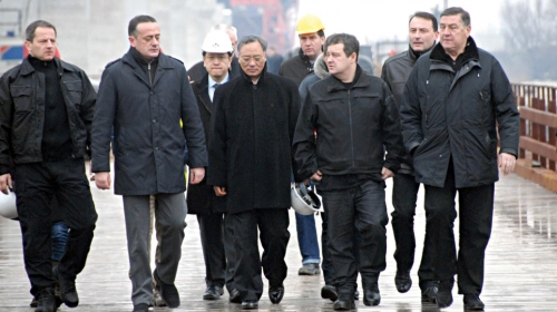 Obilazak radova na mostu sa predstavnicima kineske kompanije CRBC