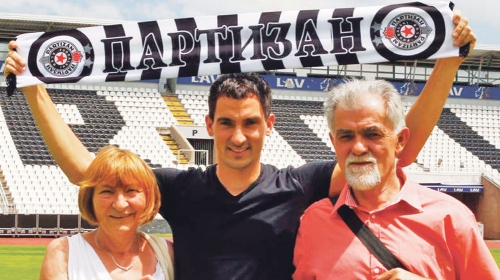 Branko Ilić sa roditeljima