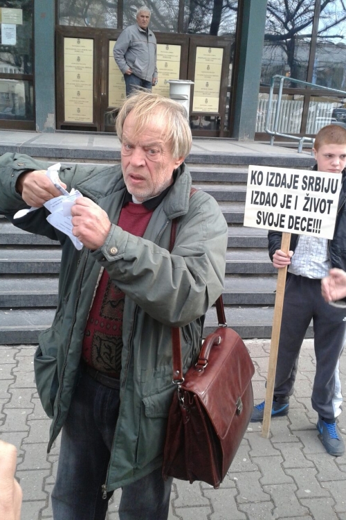 Protest roditelja ubijenih u Novom Sadu / Foto: Nikola Travica