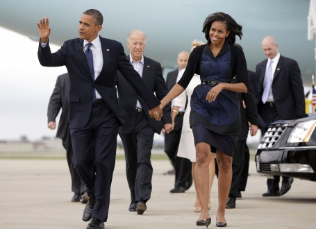 Barak i Mišel Obama sa Džo Bajdenom