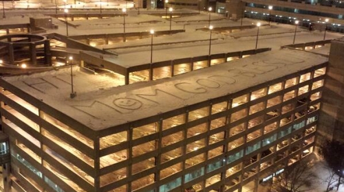 poruka na snegu