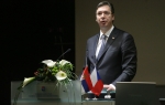 Premijer Srbije Aleksandar Vučić na otvaranju Poslovnog foruma Srbija - Česka