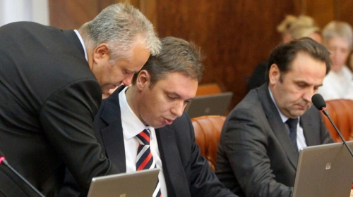Aleksandar Vučić  bio protiv Dinkićevog  predloga o uvođenju  ekstraporeza