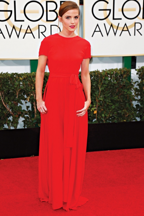 Ema Votson  odlučila se za  crvenu haljinu  „Kristijana Diora“