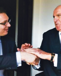 Aleksandar Vučić i Helmut Kol