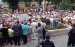 protest protiv cena grejanja, toplana, Niš Foto: B. Janačković