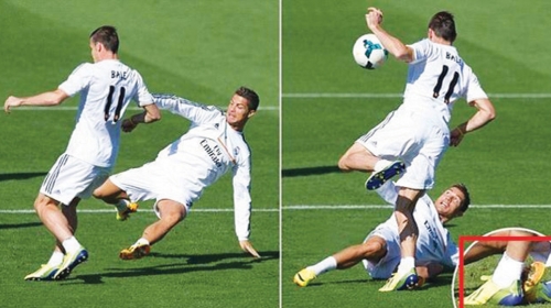 Pocepao ga, pa se izvinjavao: Trenutak kada je Ronaldo udario Bejla