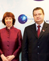 Hašim Tači, Ketrin Ešton i Ivica Dačić