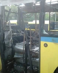 Zapaljeni autobus