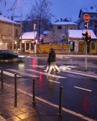 Raskrsnica na kojoj se desio udes.
