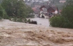 Reka Jadar poplavila selo Cikote kod Loznice