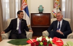 Predsednik Srbije Tomislav Nikolic primio je u oprostajnu posetu ambasadora Japana u Srbiji Masafumi Kurokija