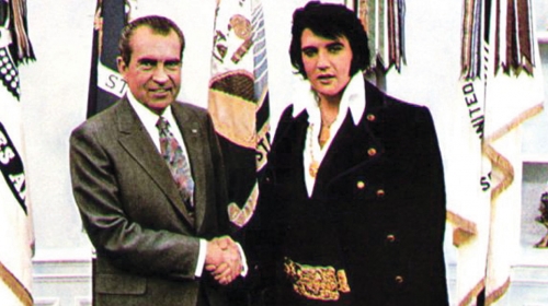 Predsednik je  imao podršku  najpoznatijeg  pevača na svetu: Ričard Nikson i Elvis Prisli